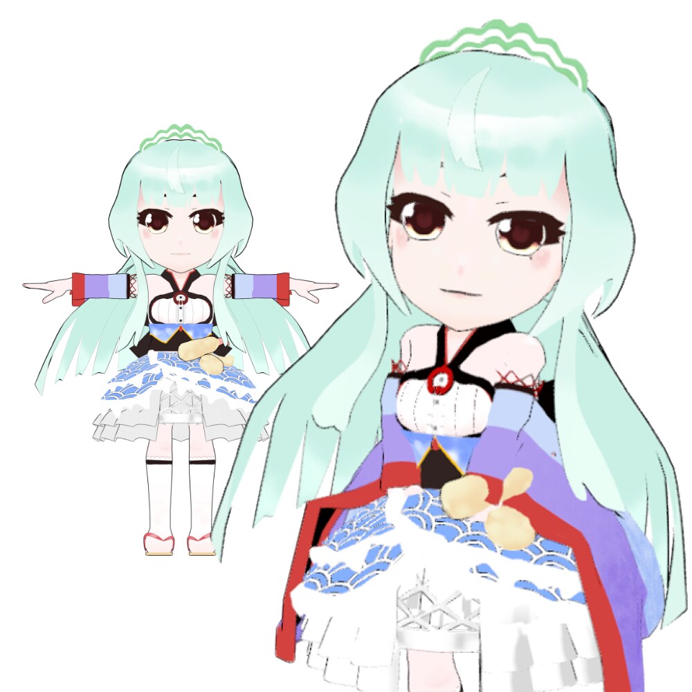 オリジナルキャラクターモデル（VRM）作成します キャラデザからフルスクラッチ３Dモデルを！ イメージ4