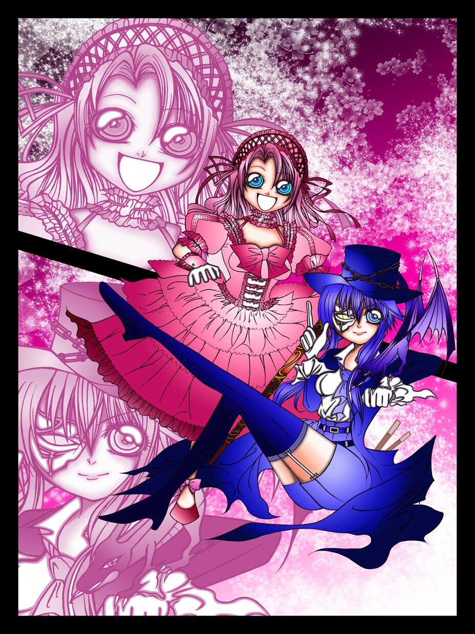 イラスト・女性キャラクターを中心に描いています 美大卒業・Photoshop制作で仕上げ イメージ1