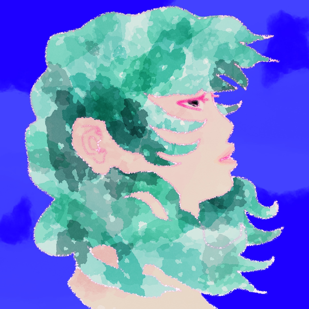 華やかな首元までのイラスト作成します シンプルで華やかなイラストを作成します イメージ4