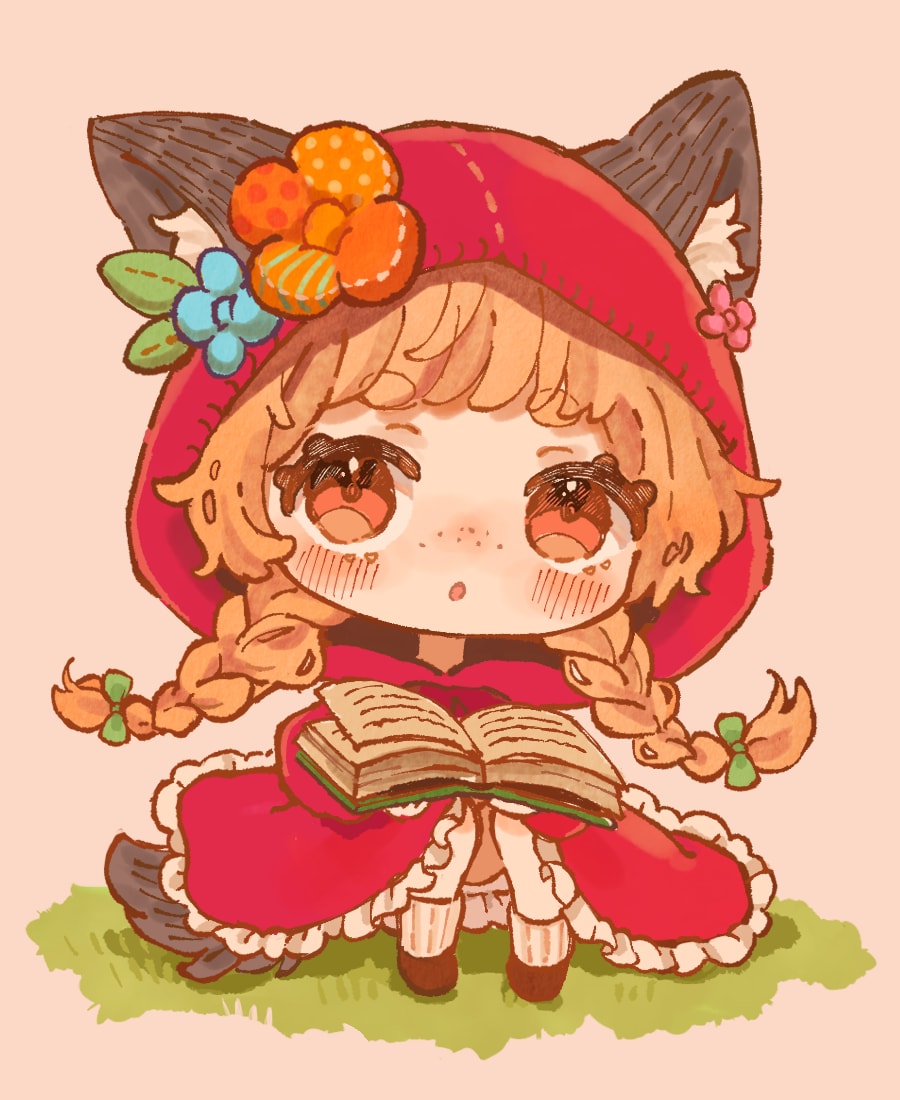 ふんわり可愛いミニキャライラストお描きます 絵本風のアナログ感のある絵柄です。アイコンなどにぜひ♪ イメージ2