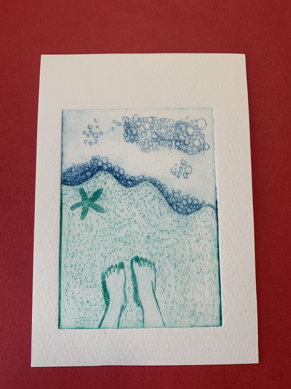 版画（ドライポイント）作成します 深みのあるイラストいかがでしょうか。 イメージ2