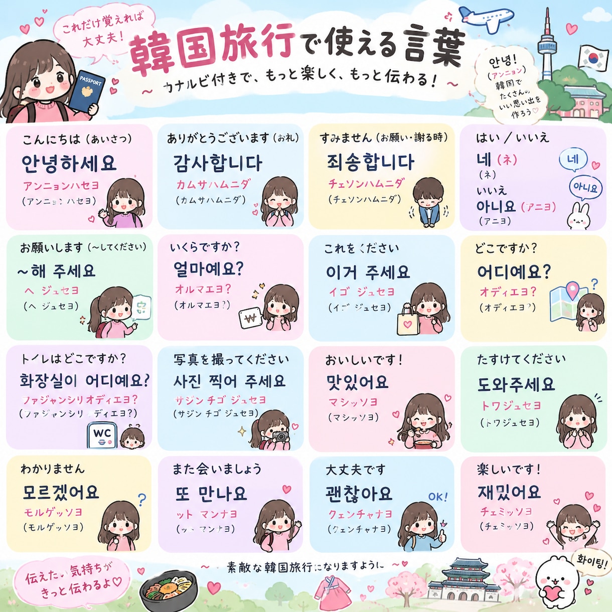 日本語⇆韓国語翻訳します ネイティブな文字に変えて違和感のない日本語⇆韓国語にします！ イメージ1