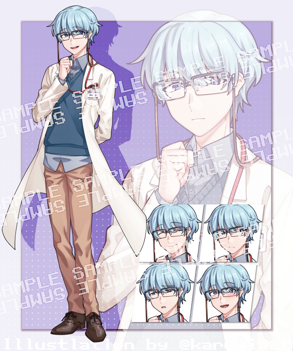 TRPG等向けキャラクター立ち絵イラスト描きます 短納期可！表情差分に自信ありです イメージ4