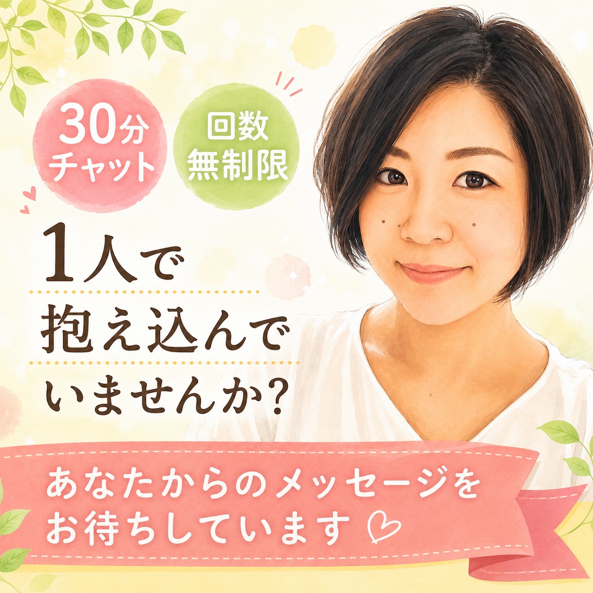 30分トーク★夫婦間の「満たされたい」を応援します 産後クライシスセックスレスすれ違い愚痴、全力で寄り添います！ イメージ1