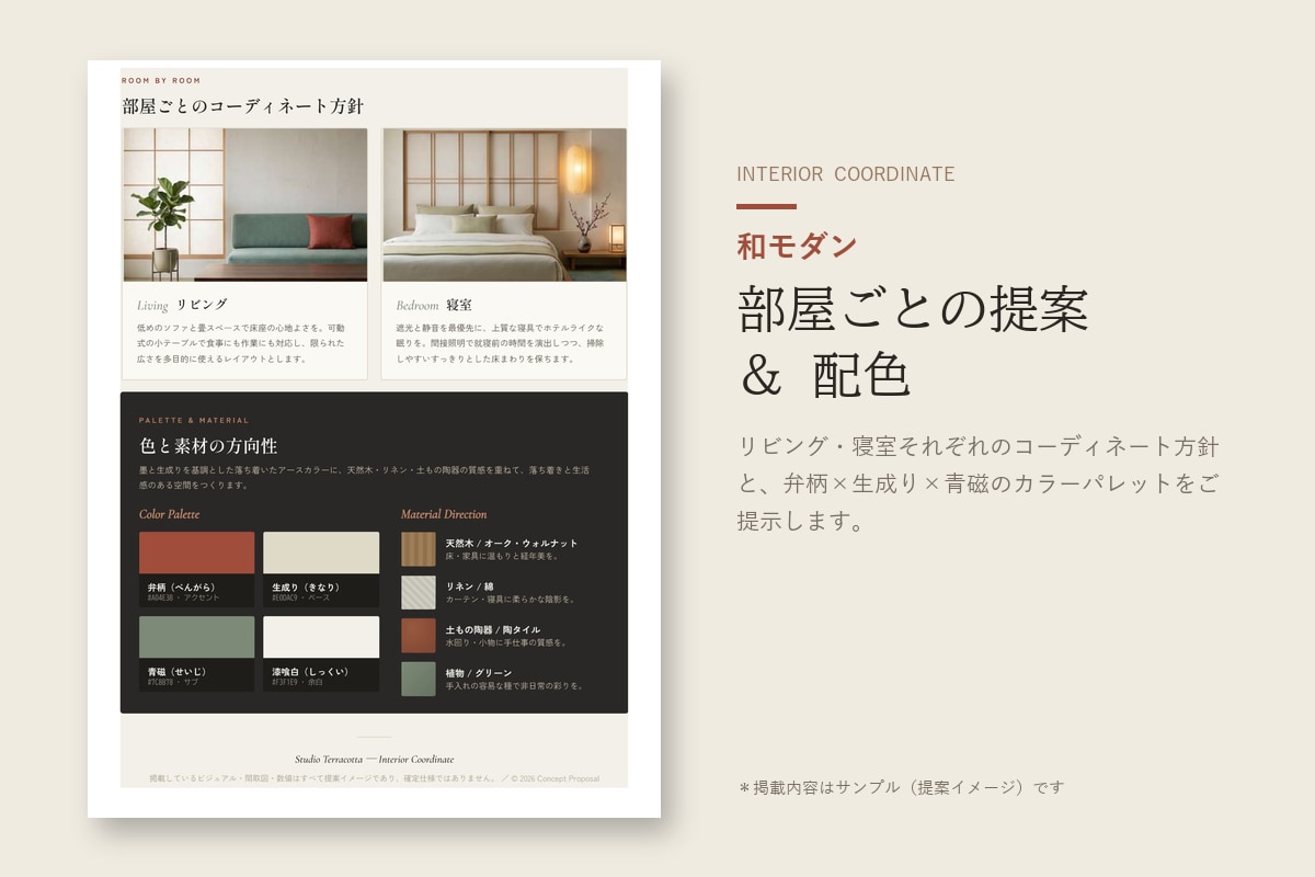 民泊の魅力を高めるインテリア提案書を作ります 和モダン・北欧など、どんなテイストでも。“映える”空間に。 イメージ4