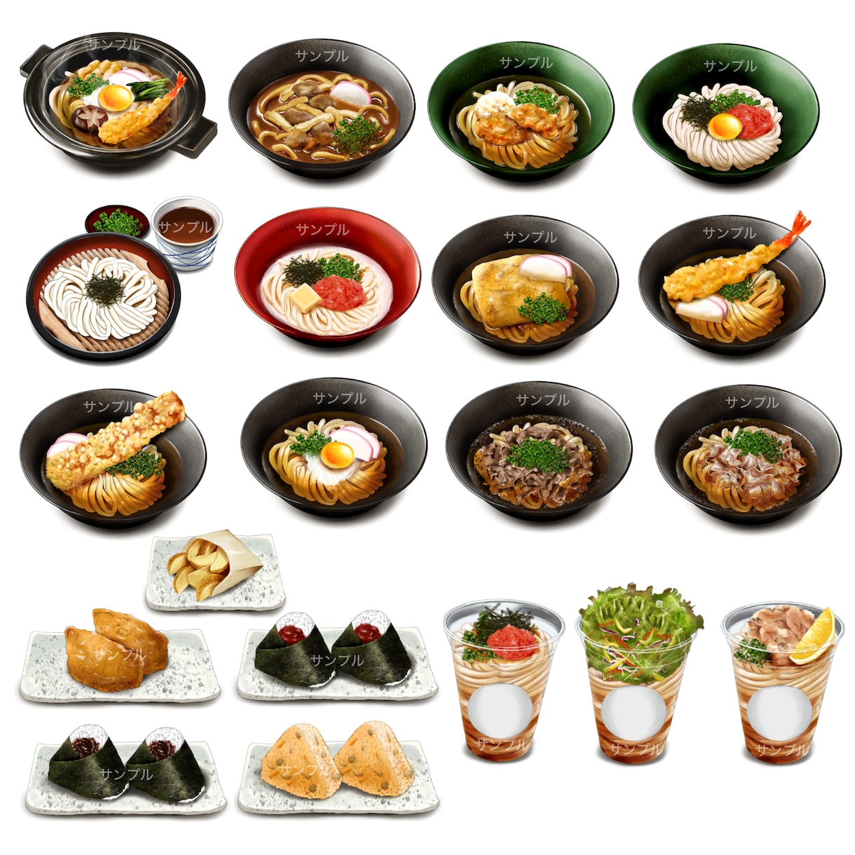 飲食店のメニューデザインとイラスト描きます 食べ物イラストを使用したわかりやすいメニュー作ります！ イメージ4