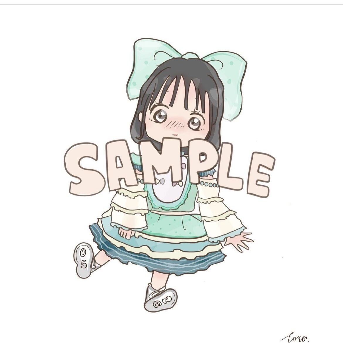 ゆるふわな女の子のイラストお描きます お友達や推しの似顔絵のプレゼントなどいかがですか？ イメージ3