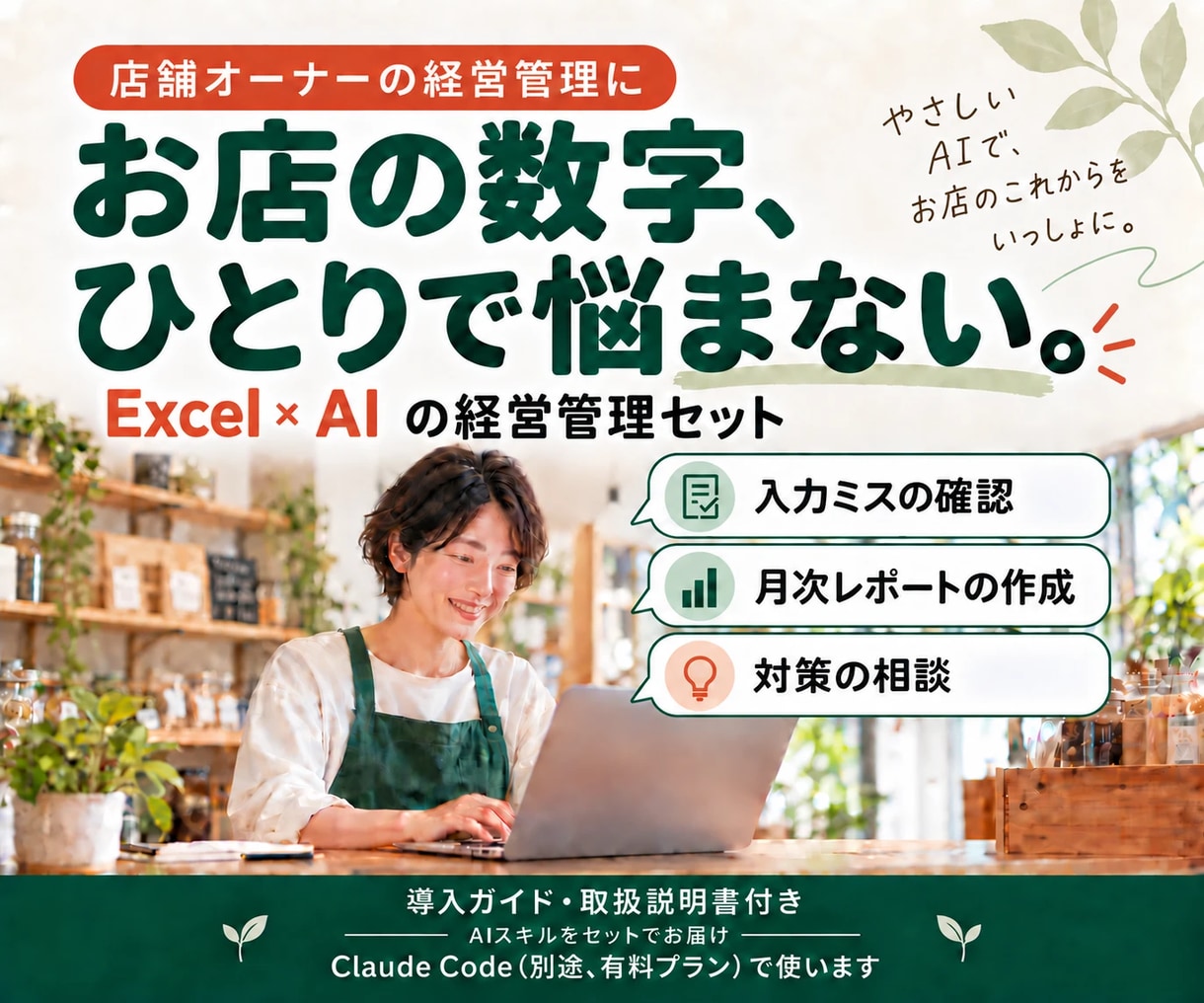 店舗管理をAI自動化でサポートする手段を提供します AIによる自動化で店舗管理の負担を減らしたい！ イメージ1