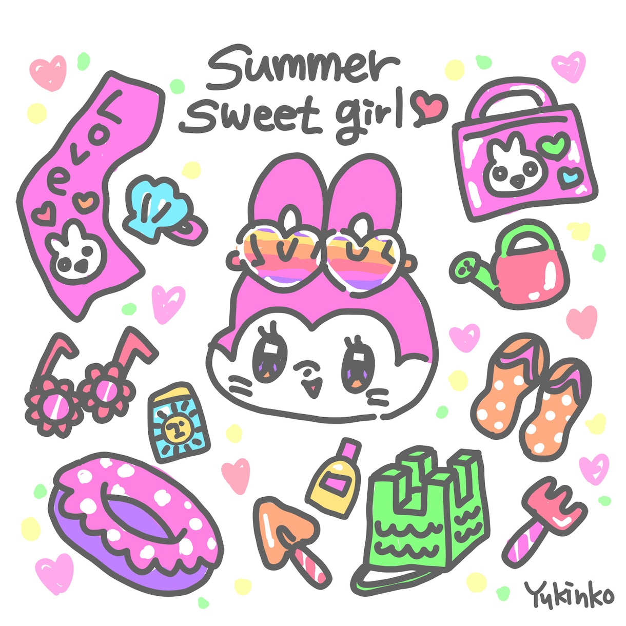 日用品や雑貨など！挿絵イラスト描きます ファンシーな挿絵詰め合わせ！パンフレットや色紙の装飾に イメージ4