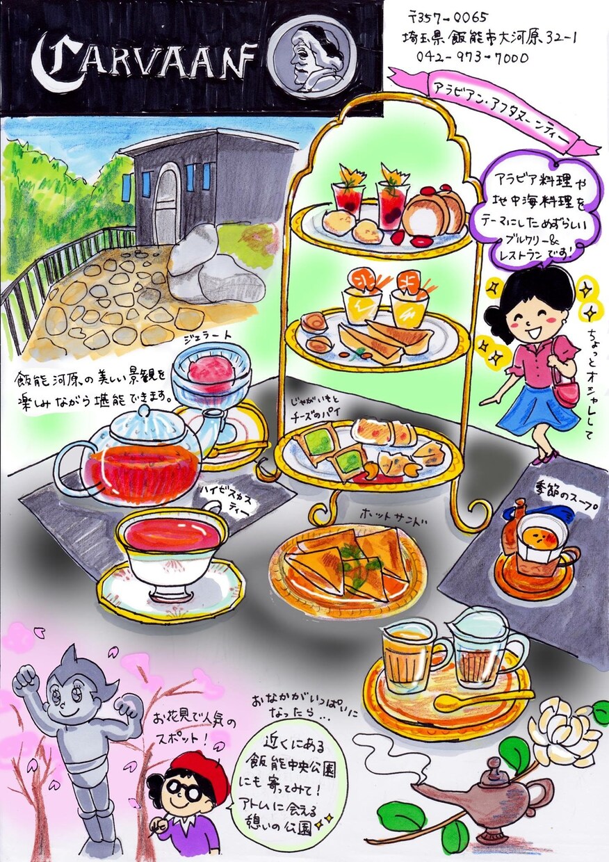 お店の宣伝になるかわいいイラストを描きます カフェ、レストラン、観光地などその場所の特徴をイラストで！ イメージ6