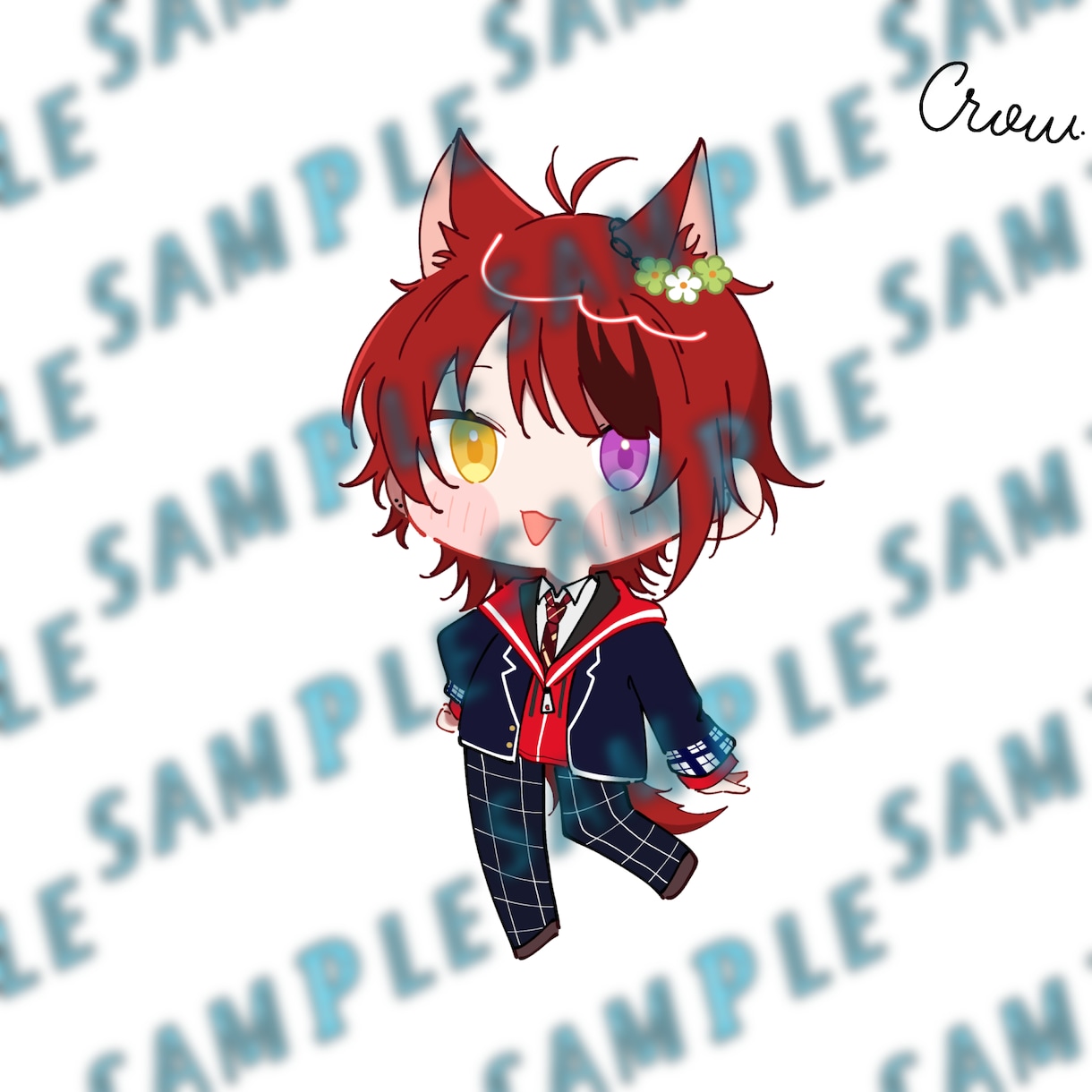 デフォルメ(ミニキャラ,SD)イラストを制作します 様々な用途で使用OK✨お安めに制作！ イメージ3