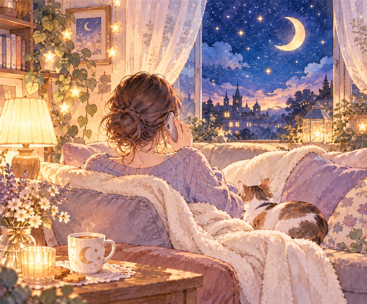 モヤモヤして眠れない夜に♡愚痴・不安・雑談ききます 寂しい夜も楽しく話したい夜も♡あなたのお話聞きます イメージ7