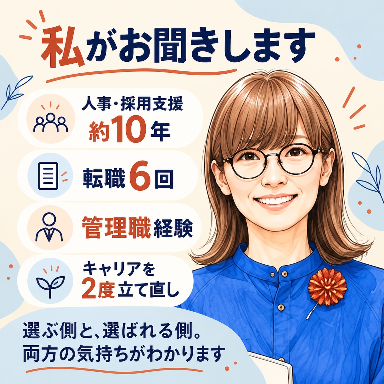 転職するか迷う方のモヤモヤを30分で整理しますます 話がまとまっていなくても大丈夫。今日の一歩を一緒に見つけます イメージ3