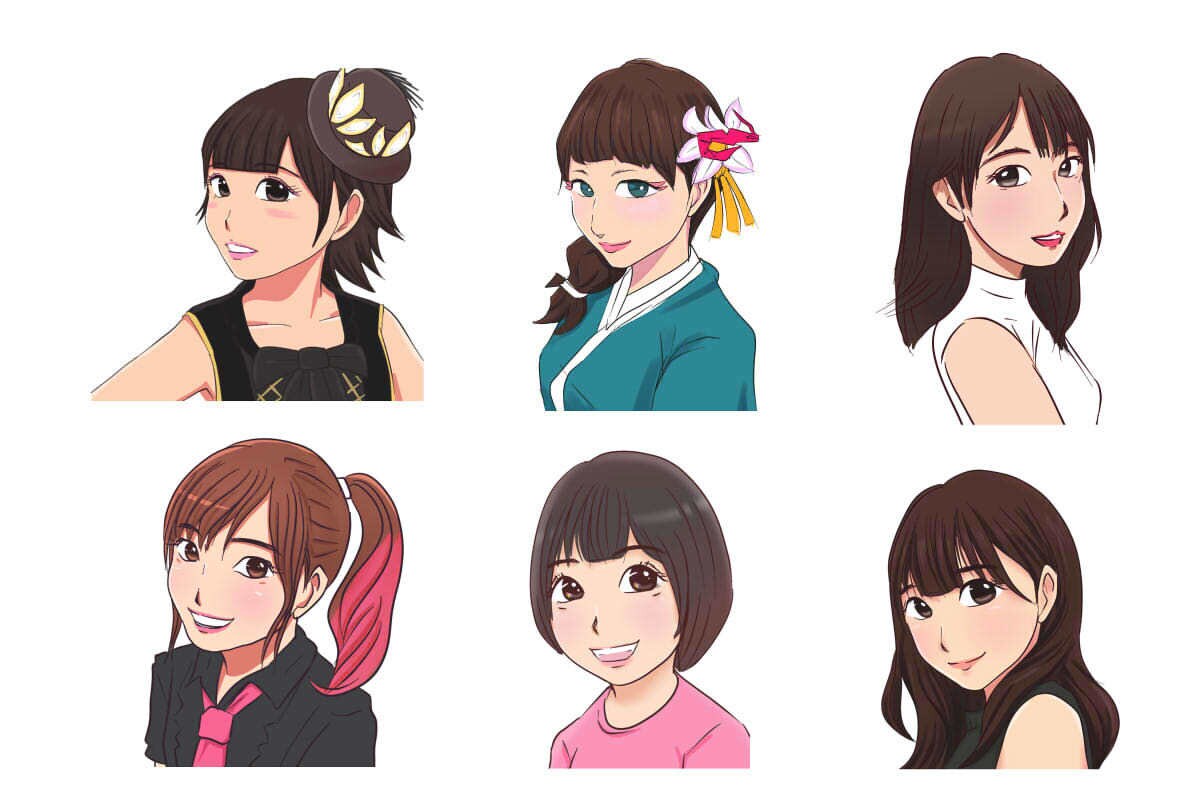 似顔絵（少しまんがっぽい）、イラスト描きます お写真からサンプルのようなイラストを描きます。 イメージ6