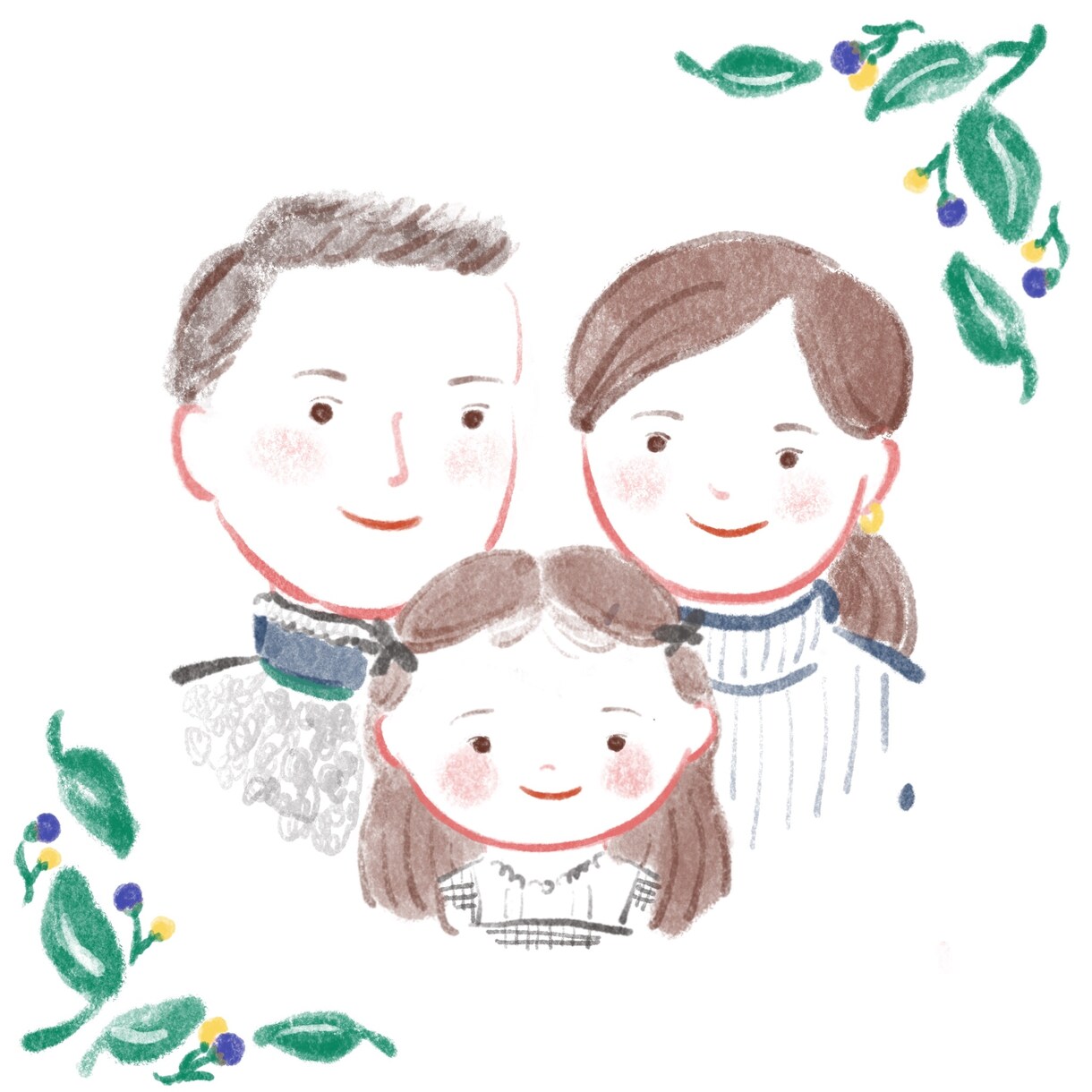 手描きタッチの絵本のような似顔絵作成します 絵本のようなやさしいイラストを探している方へ✾ イメージ3
