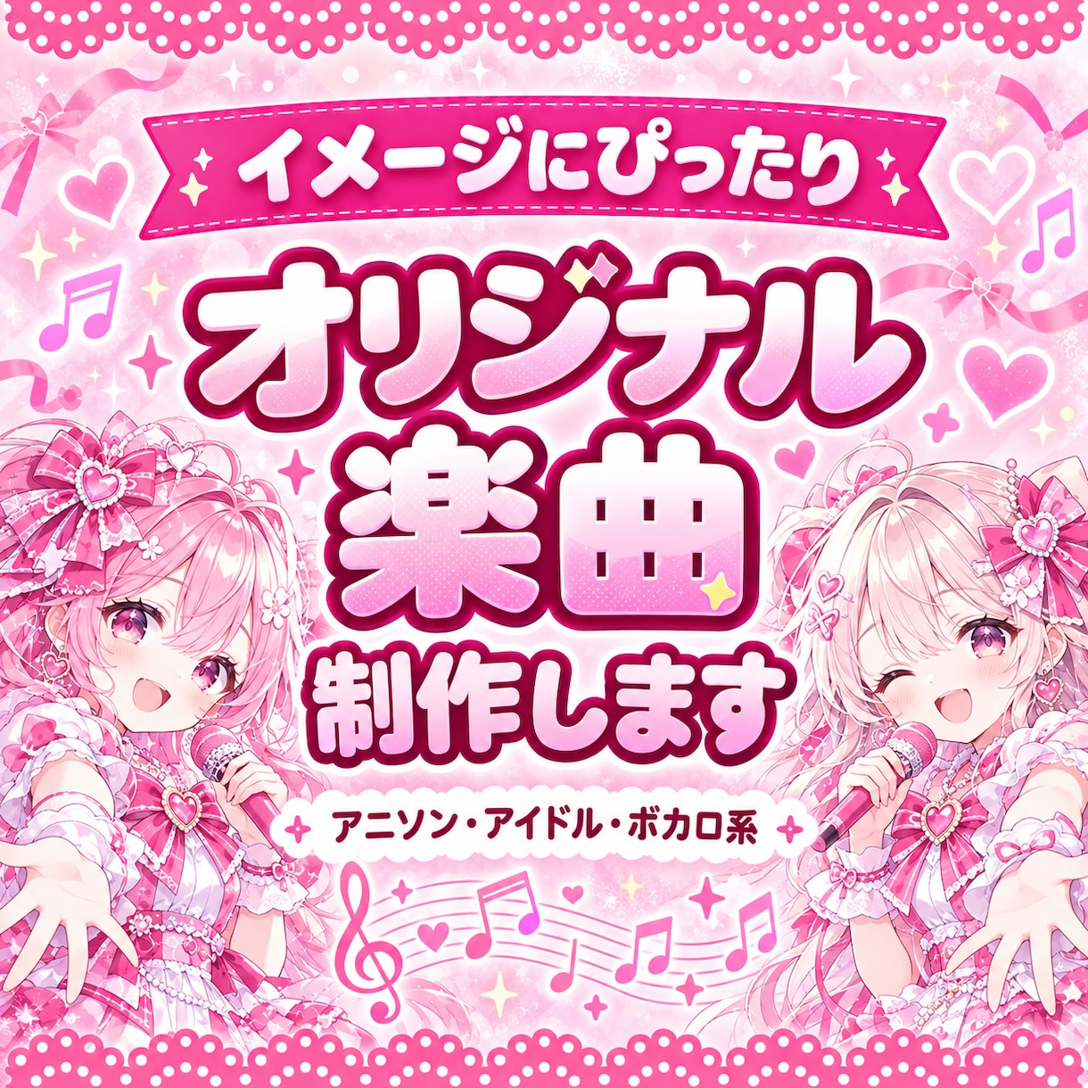 あなただけの「かわいい」曲を作成します 《アイドル様、Vtuber様向け！》《迅速対応》 イメージ1