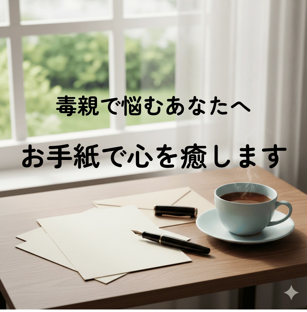 毒親から自由に｜お手紙で心を癒します 圧倒的な期待から解放され、真の自分を見つける旅へ。 イメージ1