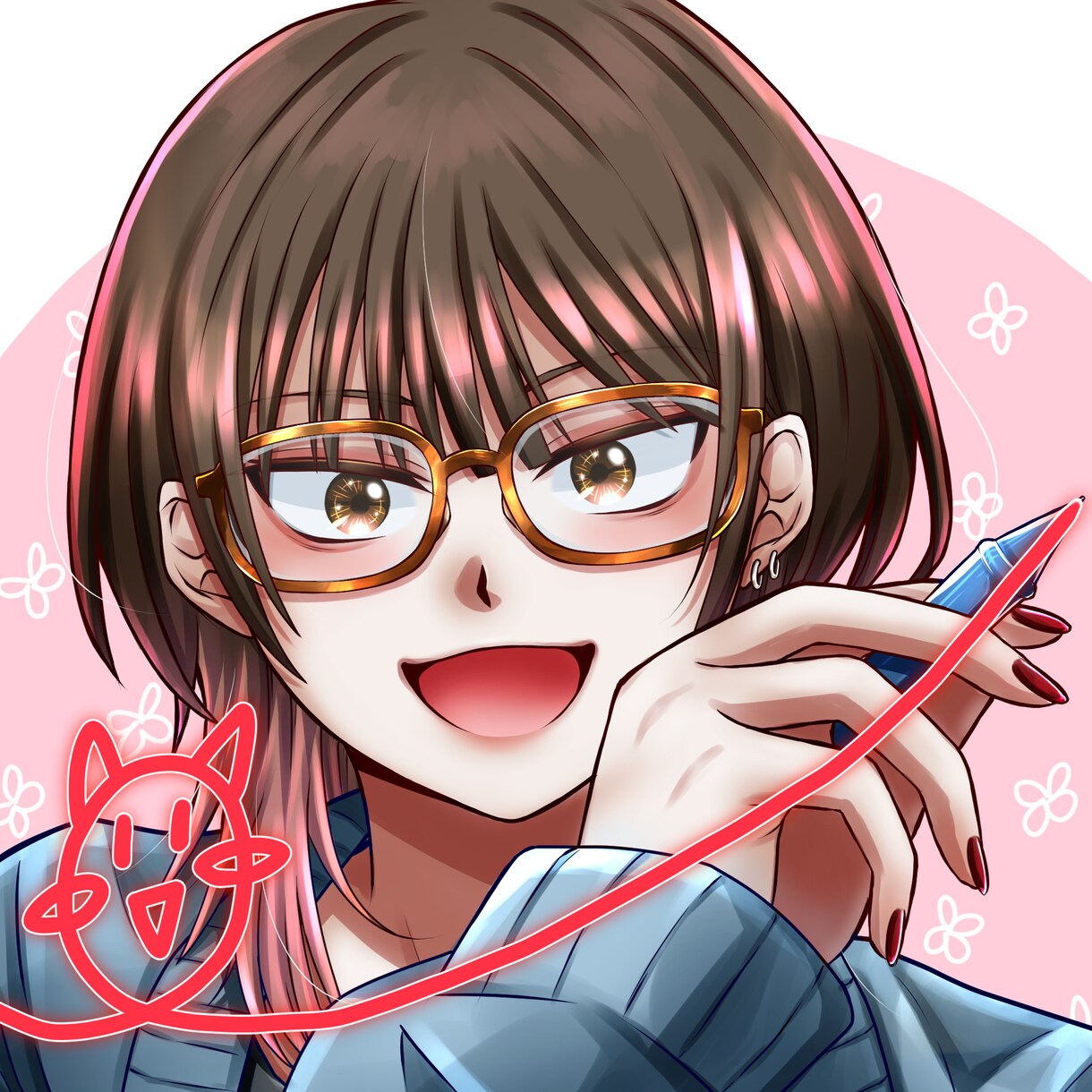 SNS等に使用できる似顔絵風イラスト描きます 【商業利用可】目を引くアイコンお描きします✨ イメージ1