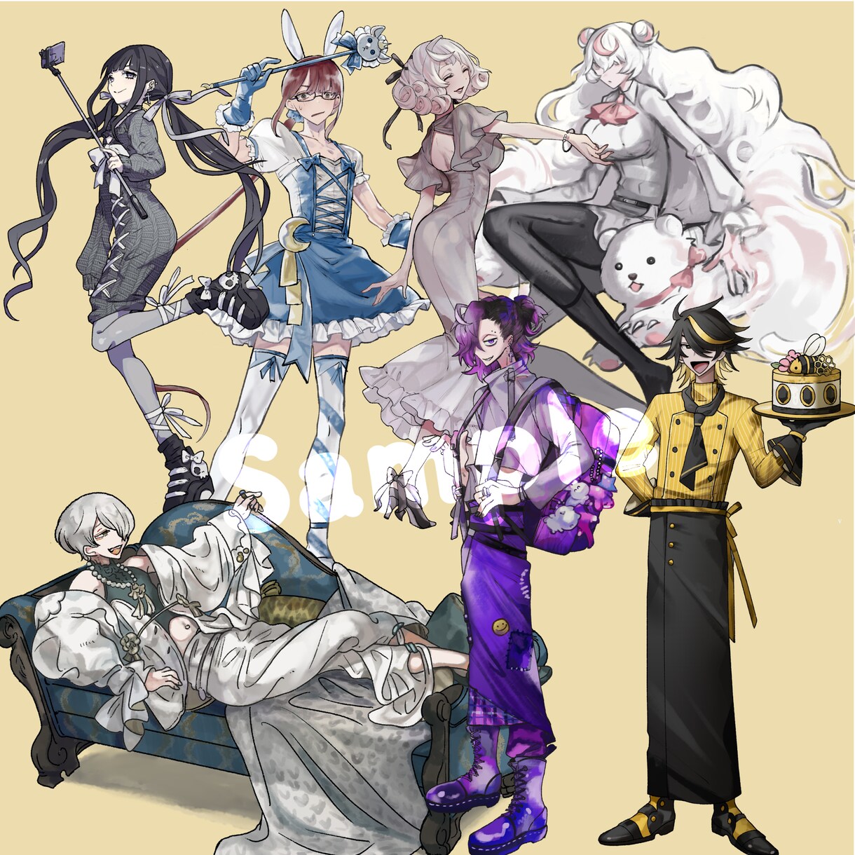 キャラクターらしい！立ち絵イラスト描きます キャラクターを個性や魅力を活かした立ち絵イラスト！ イメージ3