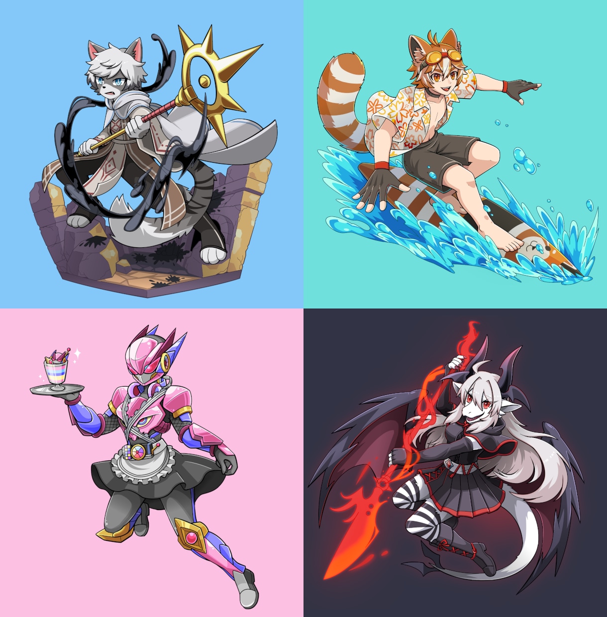 個性的なキャラクターの制作とドット絵の依頼承ります 人間からモンスターまで！全身絵はもちろん背中や表情なども イメージ7