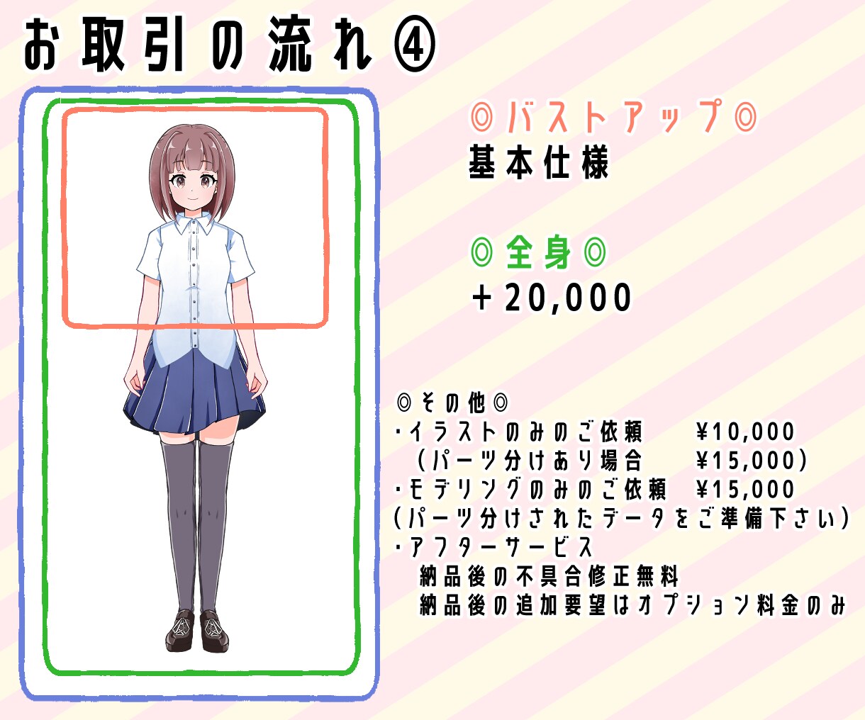 期間限定価格◆あなただけのVtuber製作致します ◎キャラデザ、パーツ分け、Live2Dモデリング全行程込み◎ イメージ5
