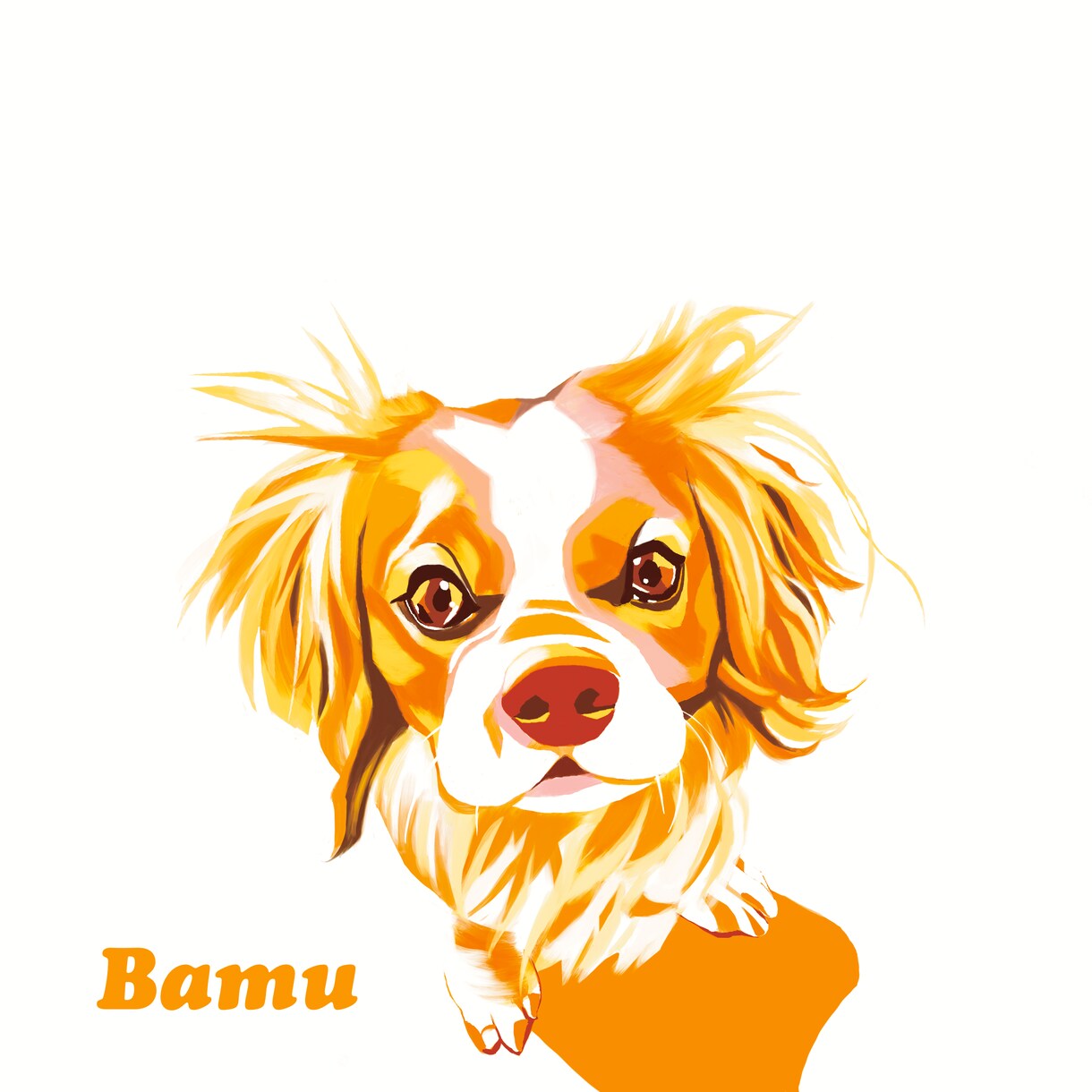 世界に一枚のご愛犬のイラストを描きます アクリル画風の鮮やかなイラストを描かせていただきます！ イメージ3