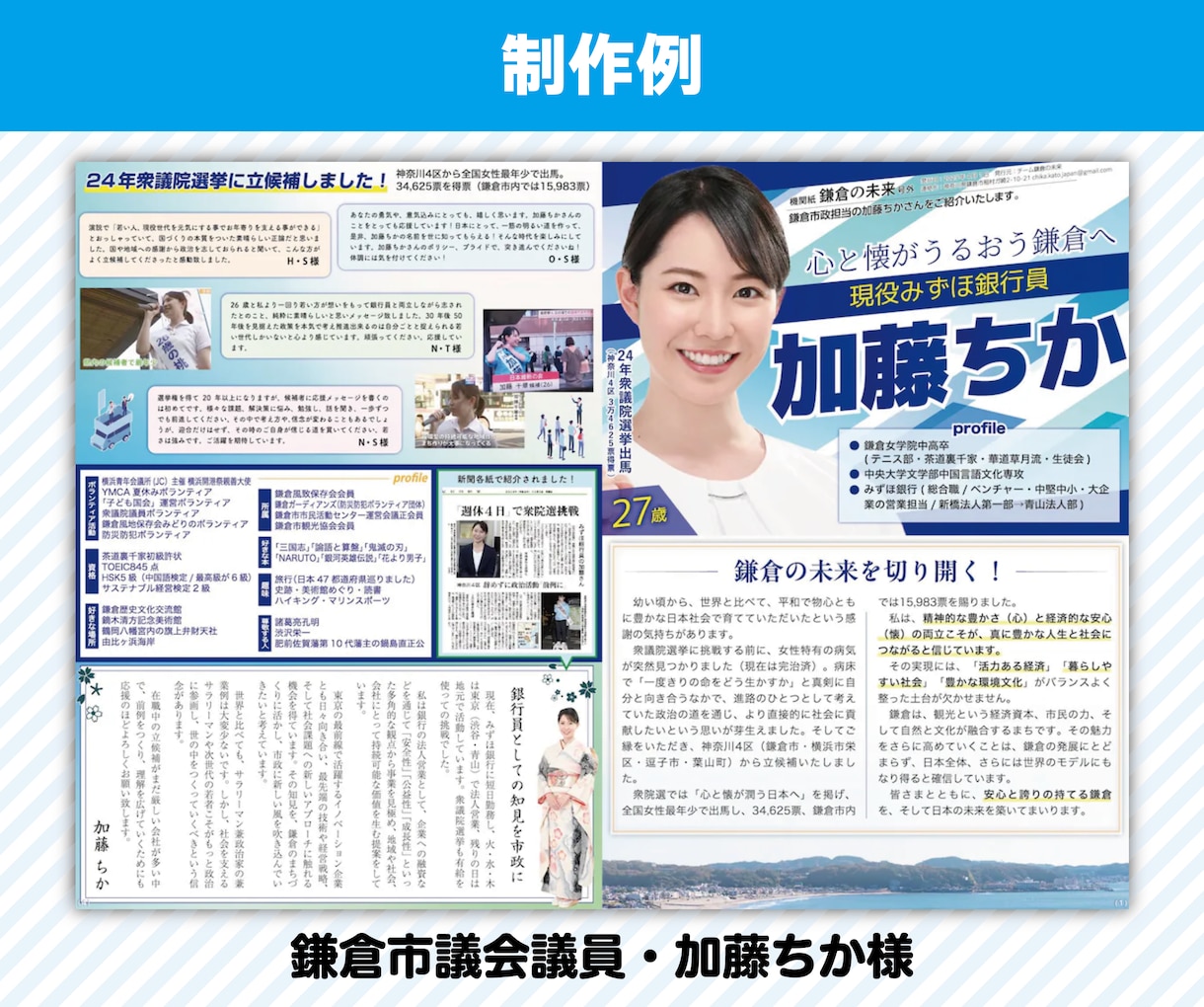 政治活動用のチラシ作成します 元新聞記者・編集者が原稿の作成編集にも対応 イメージ2