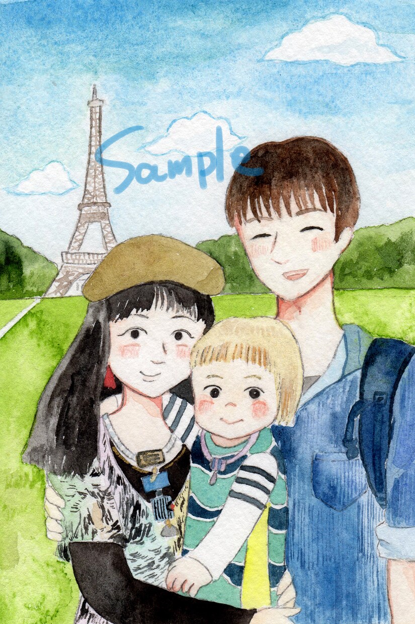しっかりコース/ほのぼのタッチの似顔絵描きます 誕生日などの記念やプレゼントに。 イメージ7