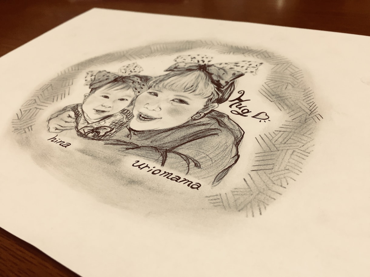 ぬくもり宿る鉛筆画似顔絵。心を込めて描きます 大切な人との大切な時間を一枚の絵に残してみませんか？ イメージ10