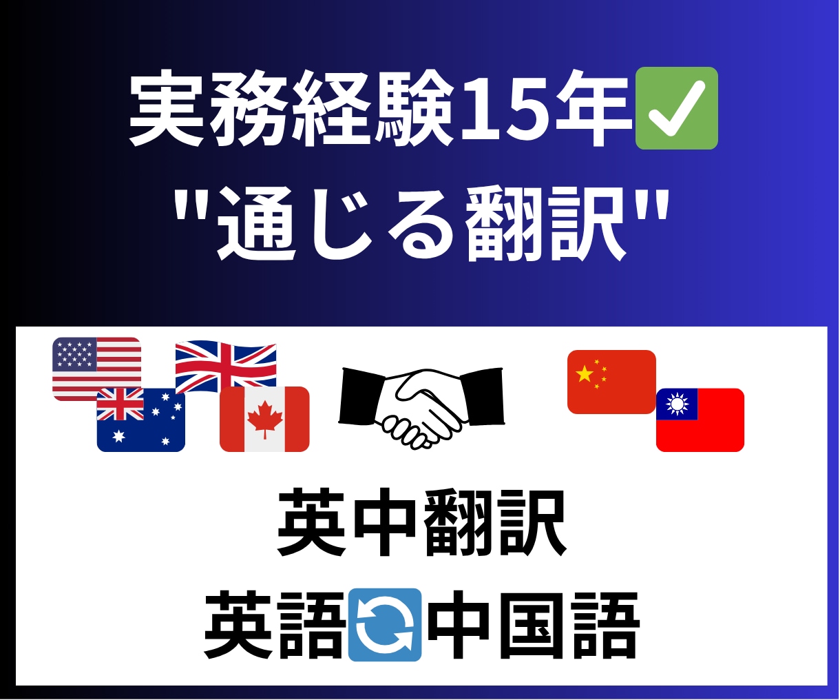 実務経験15年✅英中翻訳に対応します 中国・台湾・日本で現場経験15年。直訳ではなく“通じる翻訳” イメージ1