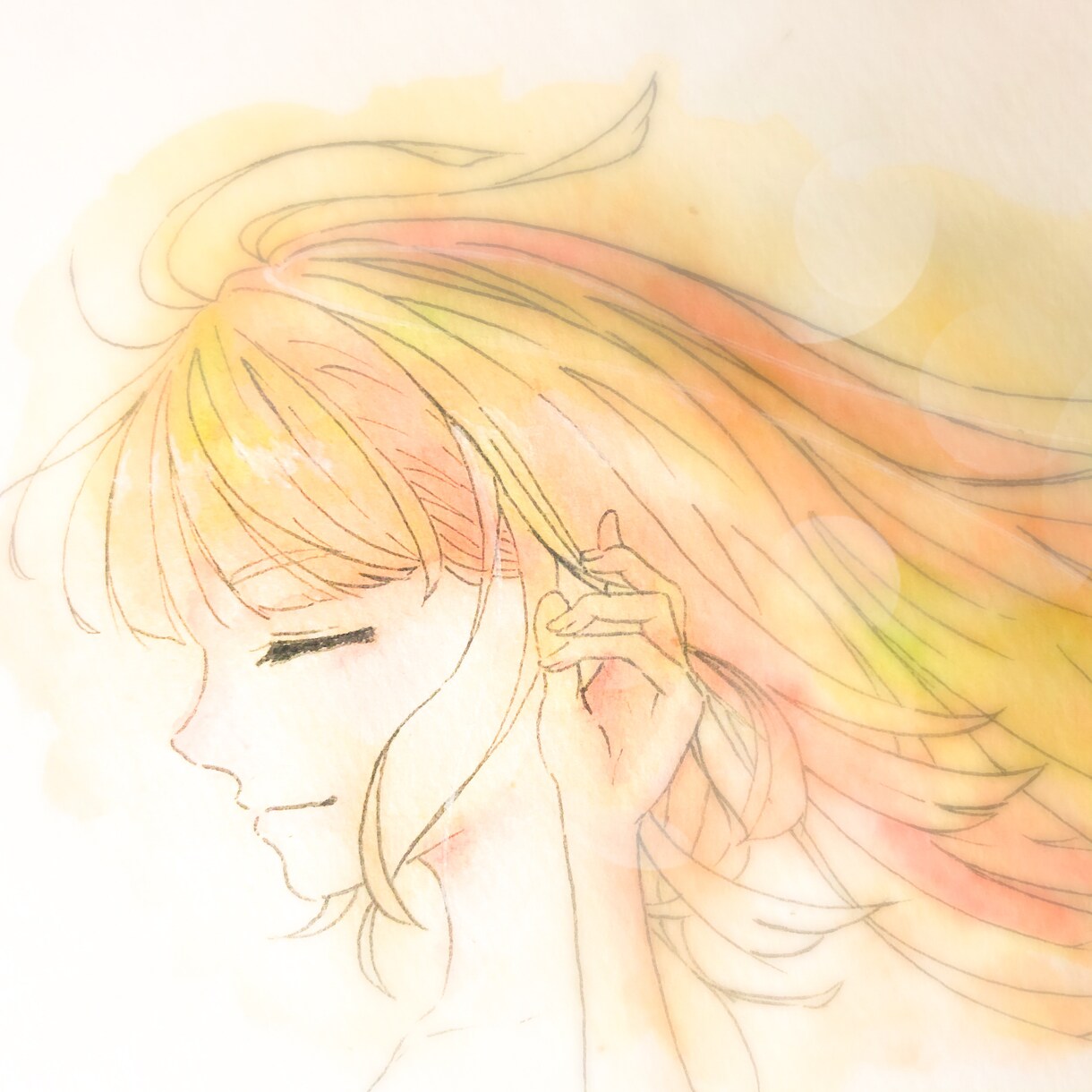 水彩のSNS用アイコンイラストを制作いたします アナログとデジタルを掛け合わせたイラストを製作いたします！ イメージ2