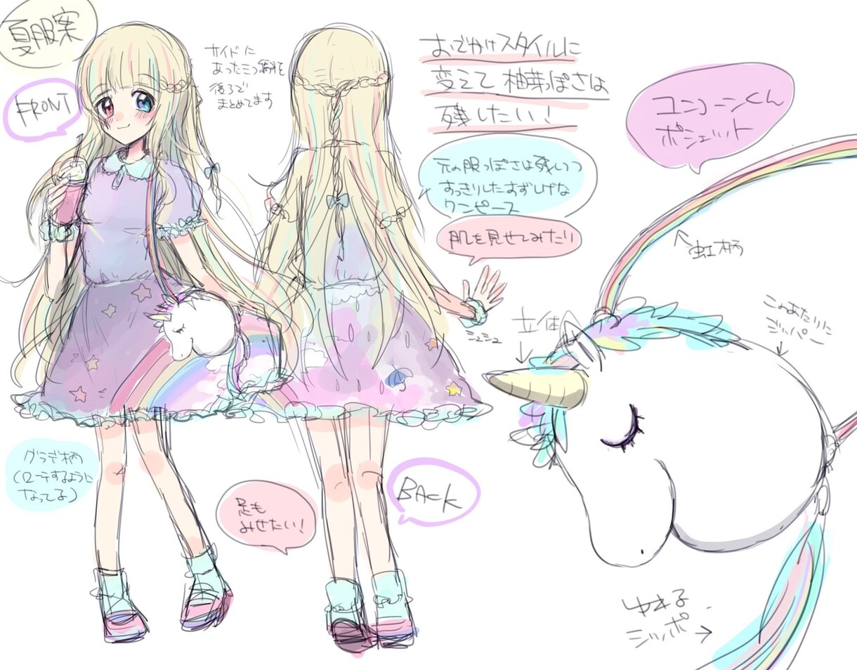 Vtuberのキャラデザ・モデリングします 実績もあります！簡単な動きのモデリングも受付します イメージ3