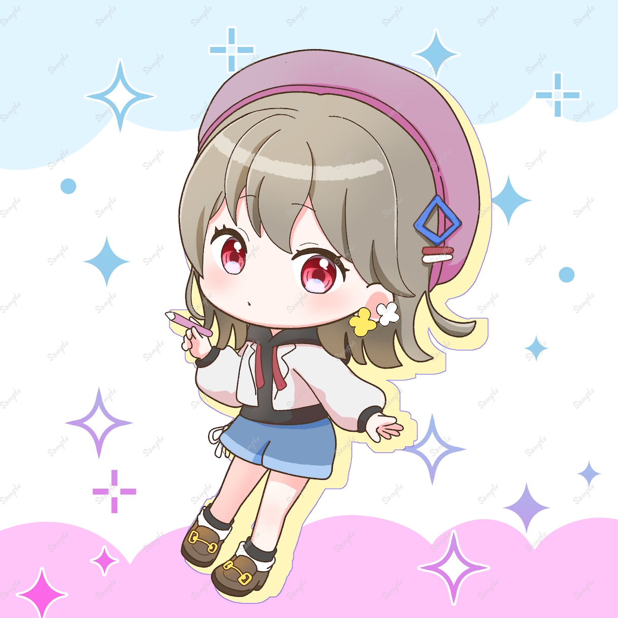 商用利用込み!ミニキャライラストお描きします 先着3名様限定のお得なモニター価格！ イメージ6