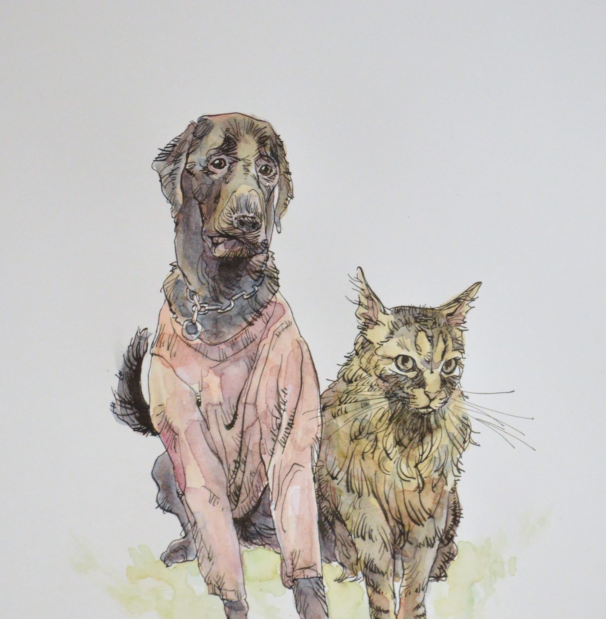 味のあるペン画で動物・ペットの絵を描きます 大切なペットの個性ある表情をこだわって描きます！ イメージ1