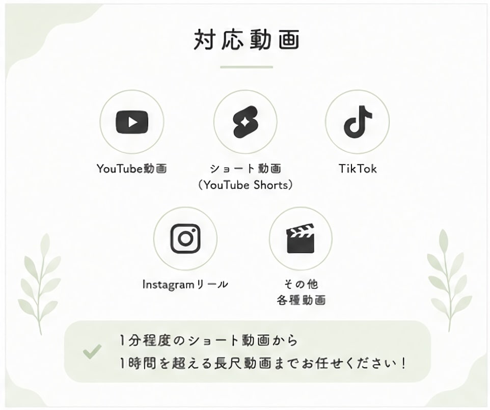長尺・ショート動画を現役編集者が丁寧に制作します 本業の現役編集者が、丁寧に編集させて頂きます！ イメージ2