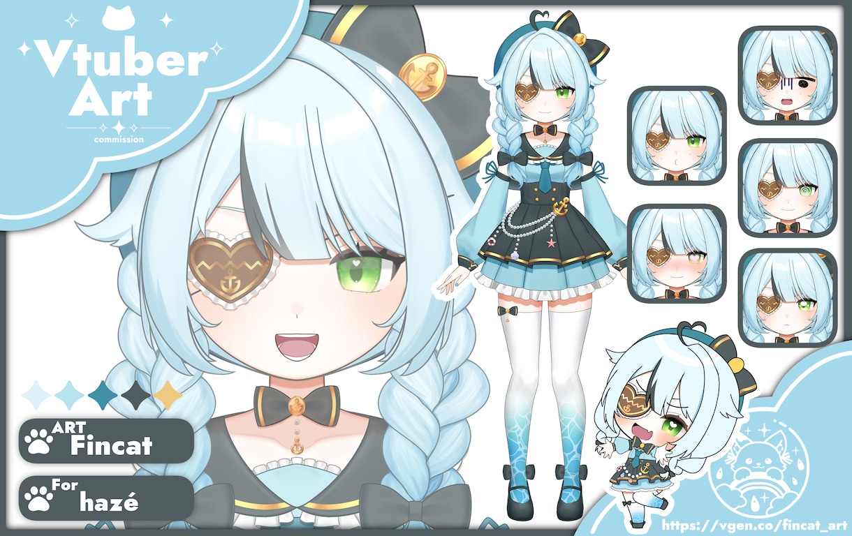 可愛いVtuberキャラクターを制作します 1年後もアップデート対応｜成長するVtuberモデル制作 イメージ5