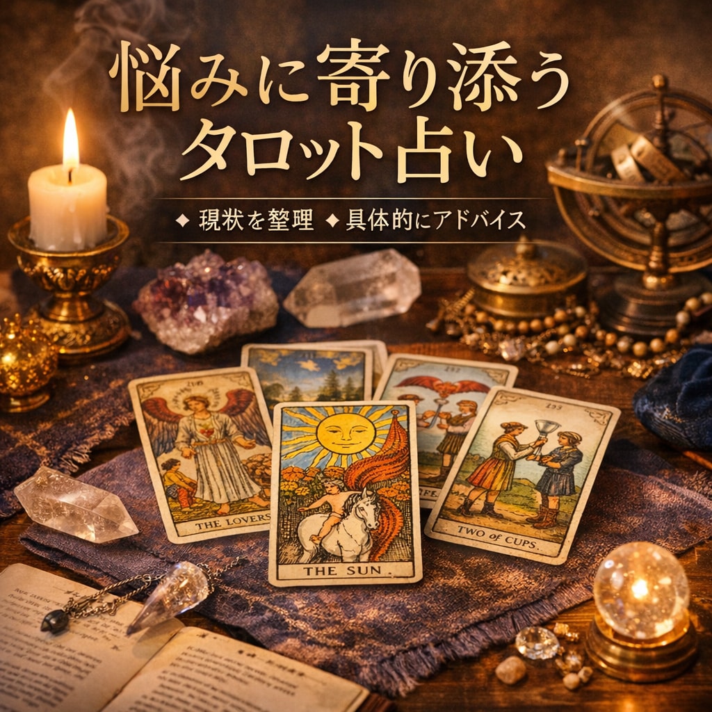 選べる5コースからタロットで次の一手を導きます ​厳しい結果も、前向きに活かせる形でお伝えします イメージ1