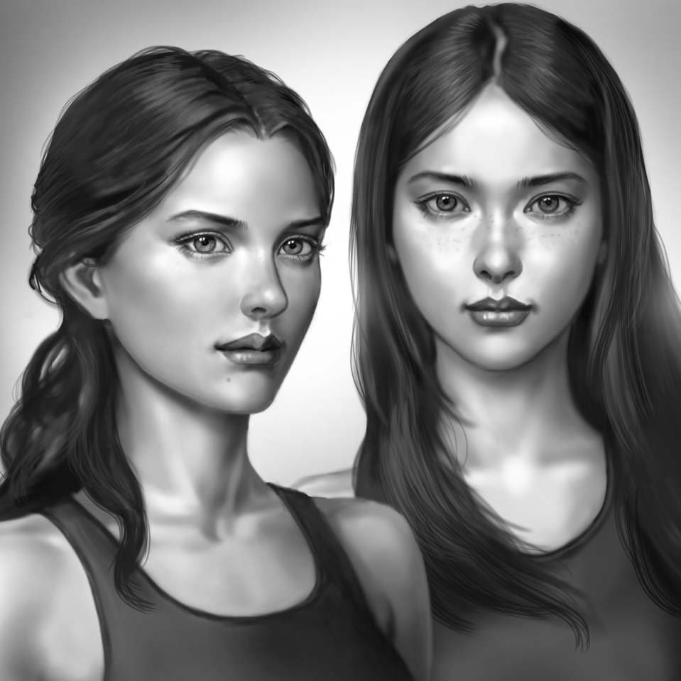 リアルな架空の女の子を描きます ご依頼の架空のあの子が絵になります イメージ4