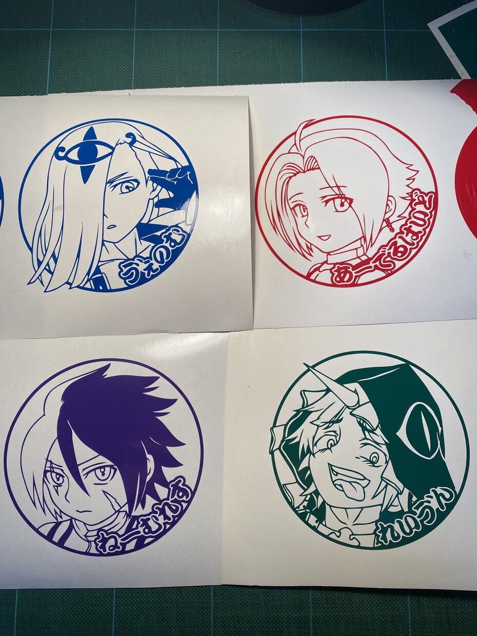 オリジナルステッカーを制作します お好きな画像をカッティングステッカーにします イメージ8