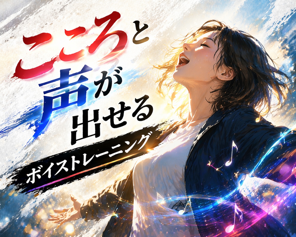 こころと声が出せるボイトレのアドバイスをします 声にこころをのせて、自分らしく。 イメージ1