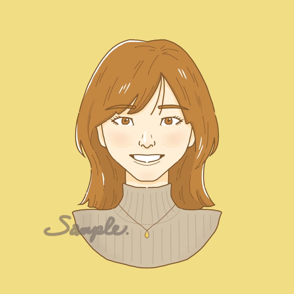 ほどよいおしゃれ感の似顔絵やSNSアイコン描きます シンプルすぎず甘すぎない、ほどよいおしゃれ感のイラストです イメージ5