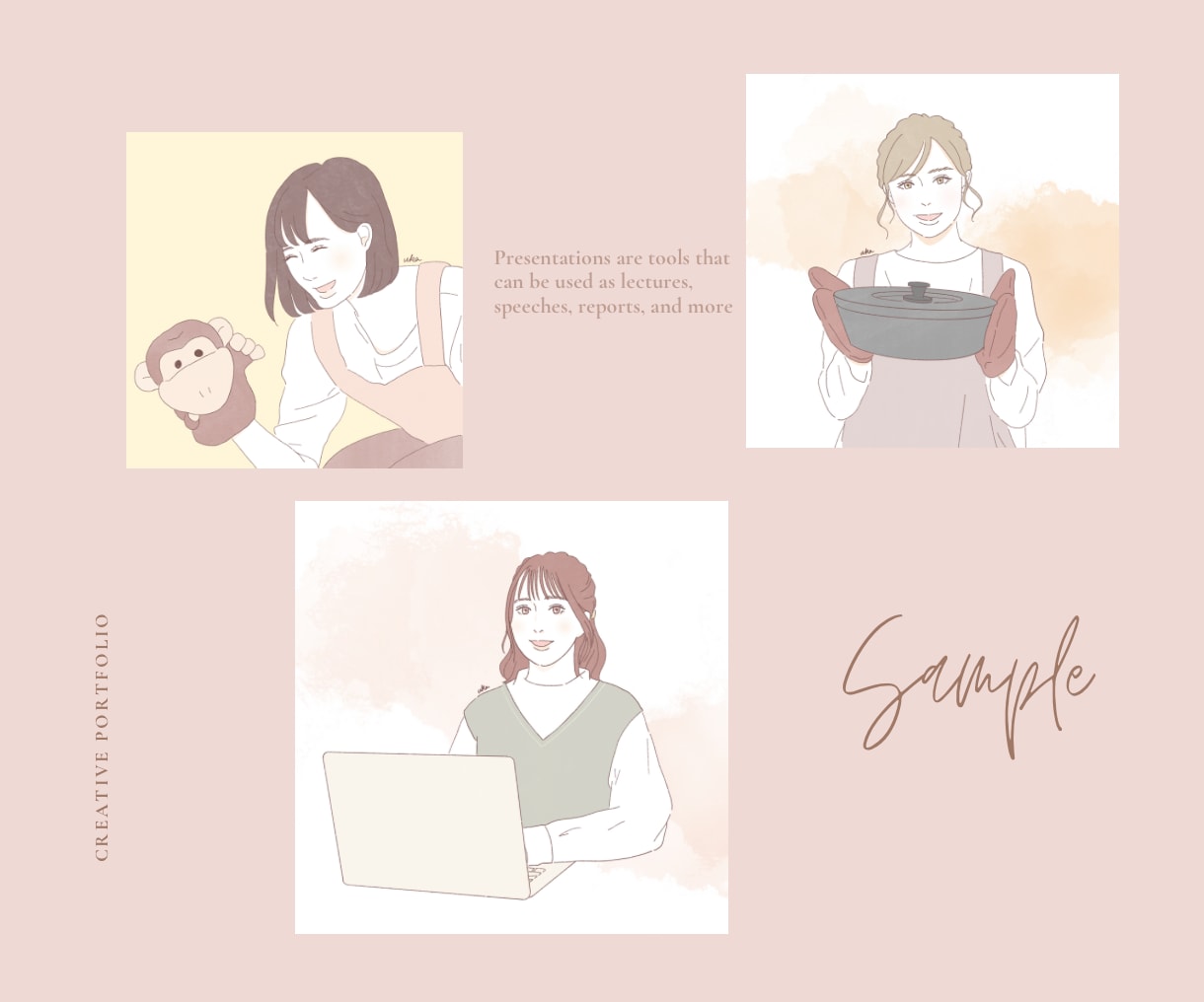 おしゃれ×きちんと感のあるイラスト・似顔絵描きます 商用利用可・小物追加料金なし♪ イメージ7