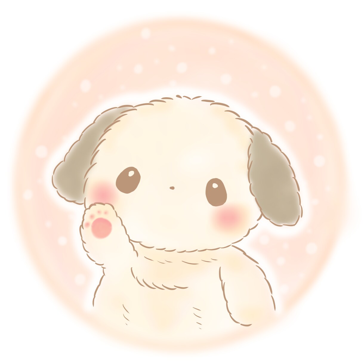 お名前入りSNSアイコンを描きます ゆるふわ動物、ぬいぐるみ風イラスト！ イメージ4