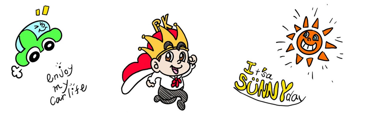 手描き風オリジナルキャラクター作成します 人物、動物、物などキャラクター作成 イメージ3