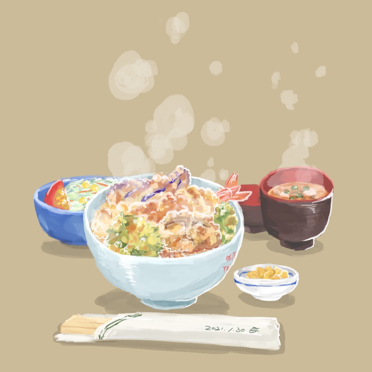おいしそう！と言われる食べ物のイラスト描きます 挿絵や飲食メニューに使用したいイラストをお探しの方へ イメージ3