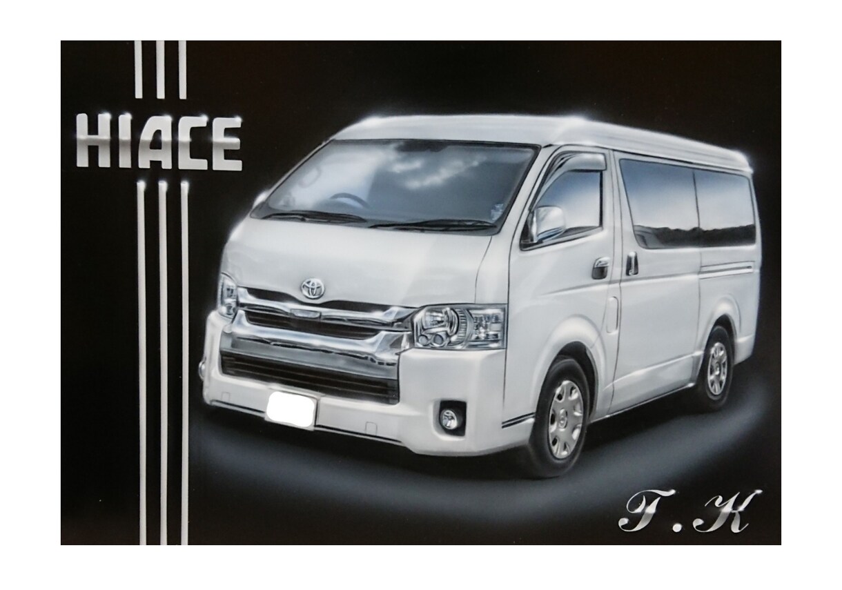 エアブラシであなたの大切な愛車イラストを描きます 大切な愛車をイラストにしてお部屋やガレージに飾ってみませんか イメージ5