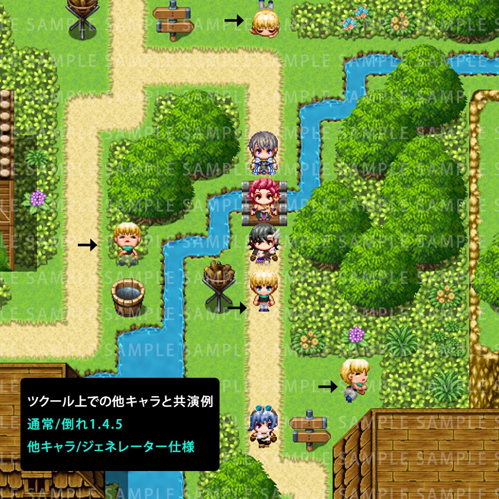 RPGツクール用ドット絵キャラクター制作します RPGツクール公式DLC制作歴約9年ドット絵師です。 イメージ5