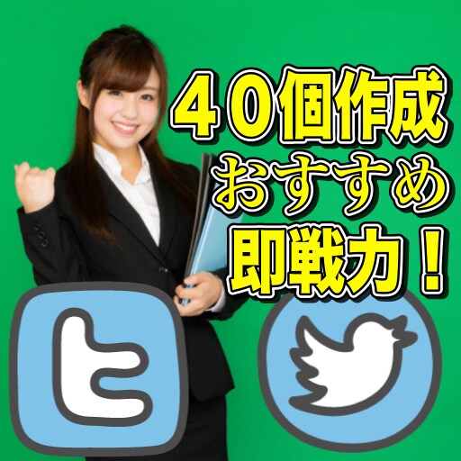 ツイッターつぶやき集４０個作成おまかせプラン♪祝♪SEO・Webマーケティング部門ランクイン自信あり イメージ1