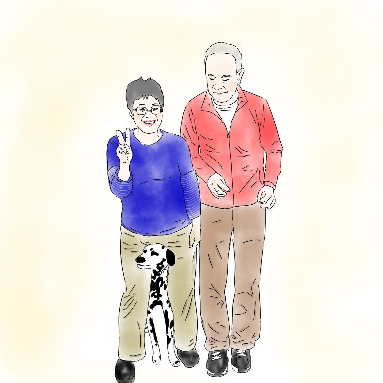 写真を元に水彩風イラストお描きします アイコンや記念日のプレゼントにいかがですか？ イメージ2