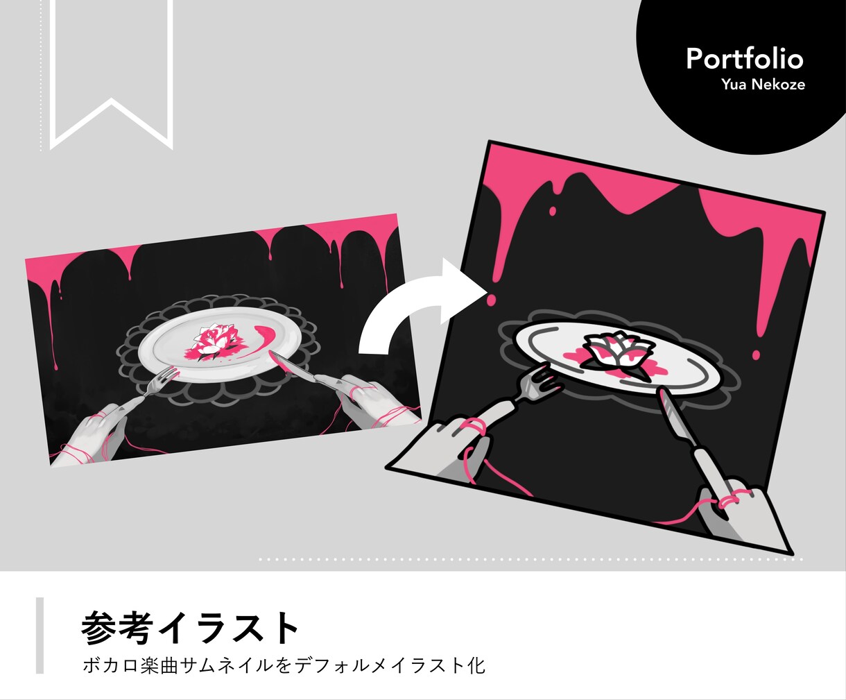 即日OK！MVサムネをデフォルメジャケット化します ショート素材やジャケット、オリジナルグッズに◎ イメージ5
